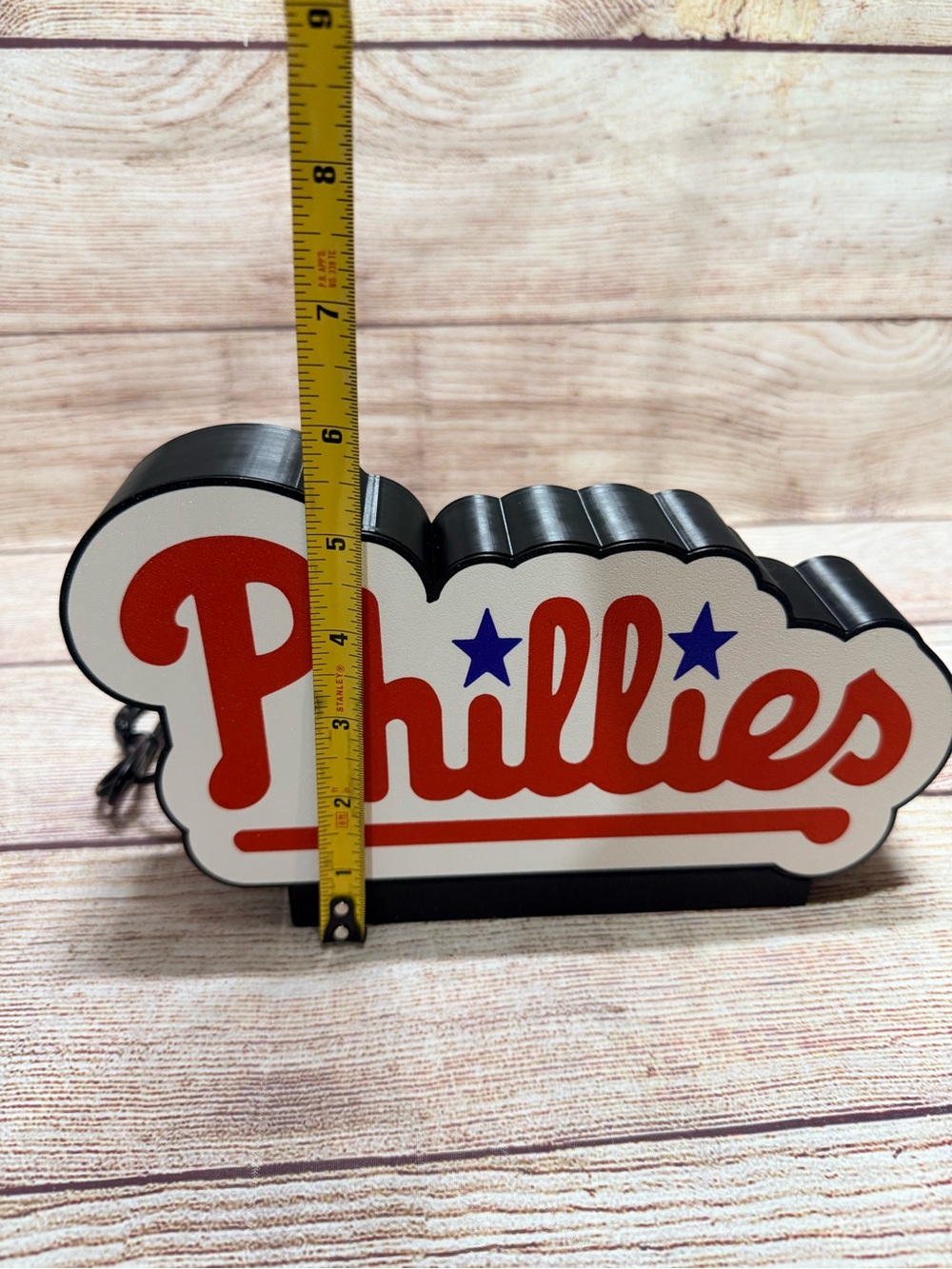 Phillies LED Team Sign Multicolor with Remote - Picture 6 of 8